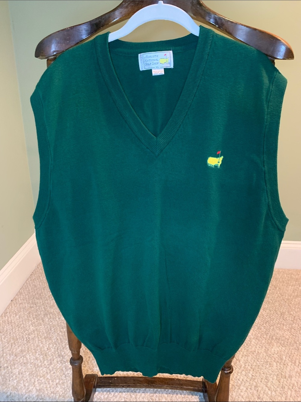 Vintage Augusta National Golf Shop Masters V-Neck Sweater Vest